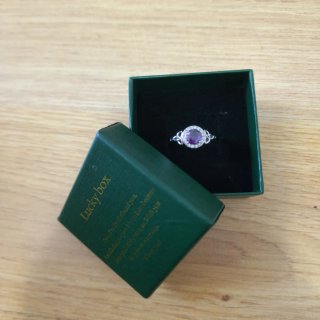 Anillo Plata 925 Circonitas Moradas