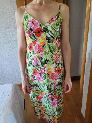 Vestido estampado floral Salsa talla XS