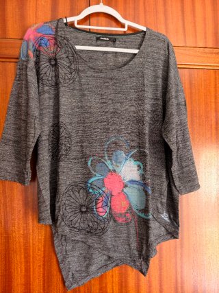 Lote 10 Camisetas Manga Larga Desigual Talla Ly XL