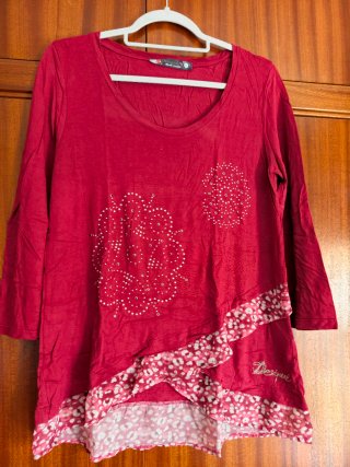 Lote 10 Camisetas Manga Larga Desigual Talla Ly XL