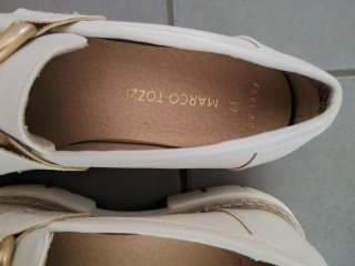 Mocassini Marco Tozzi bianchi donna n.37