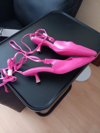 Zapatos destalonados mujer rosa