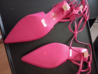 Zapatos destalonados mujer rosa
