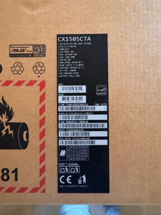 Portátil ASUS Chromebook CX1505CTA-S70253 16.5