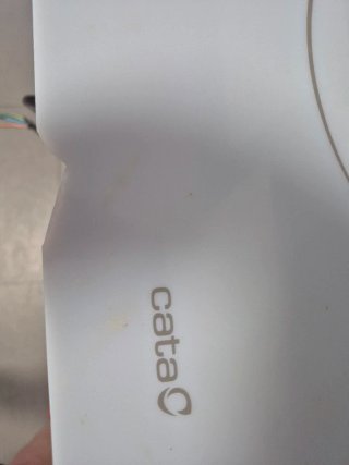 Placa Inducción Cata Blanca con pequeño golpe