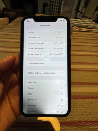 iPhone 11 64GB Negro