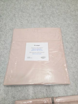 Juego de sábanas rosa 135cm El Corte Inglés