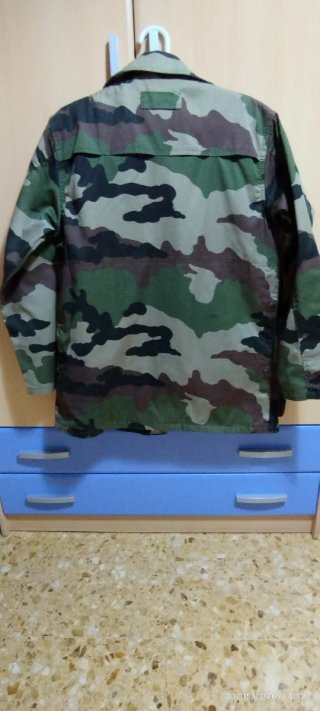 Tres cuartos camuflaje caza con morral