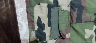 Tres cuartos camuflaje caza con morral