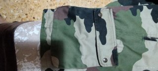 Tres cuartos camuflaje caza con morral
