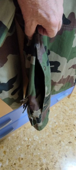 Tres cuartos camuflaje caza con morral