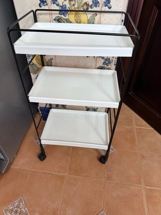 Carrito auxiliar 3 bandejas con ruedas