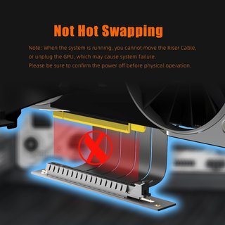 GLOTRENDS cable riser PCIe alta velocidad