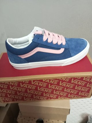 Zapatillas Vans Azul y Rosa