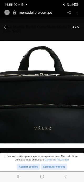 Mochila Velez Negra