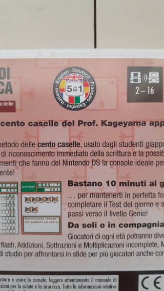 GIOCO DS-TRANING DI MATEMATICA (MULTILINGUA)