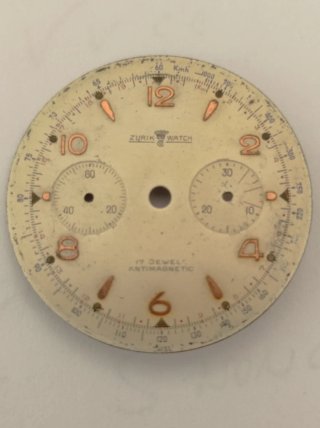 Qudrante cronografo vintage Zu