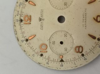 Qudrante cronografo vintage Zu