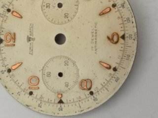 Qudrante cronografo vintage Zu
