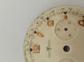 Qudrante cronografo vintage Zu