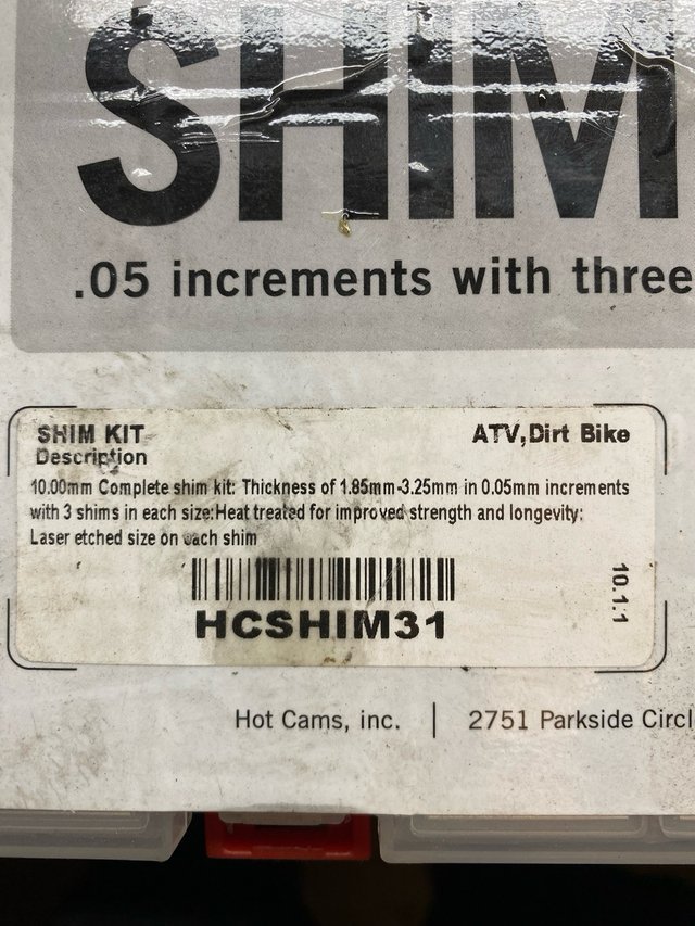 Kit reglaje válvulas Hot Cams HCSHIM31