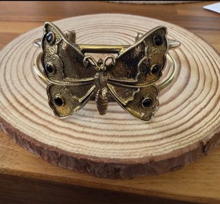 Pulsera vintage mariposa Art Nouveau
