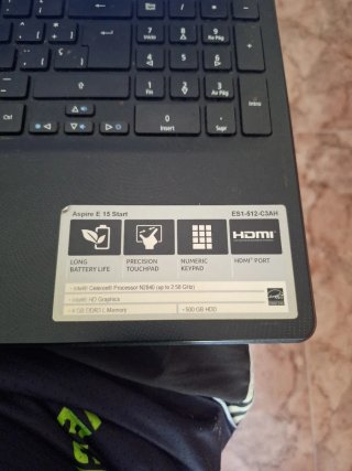 Portátil Acer Aspire E 15 Start Negro