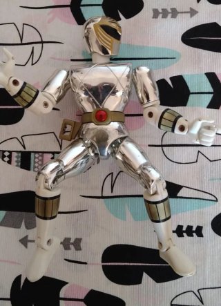 Action figure Power Ranger Bianco originale Bandai