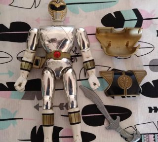 Action figure Power Ranger Bianco originale Bandai
