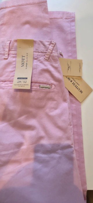 Pantalones Scotch & Soda Mott Rosa Talla 28/32