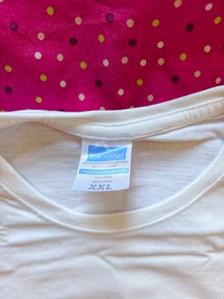 Lote 5 Camisetas Gráficas con letras talla l/xl