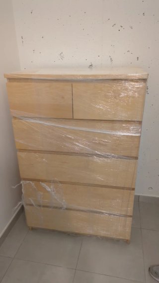 Cómoda de madera 6 cajones