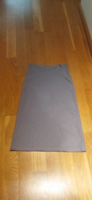Falda Zara Larga Gris