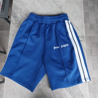 Palm Angels Shorts Blu/Bianco