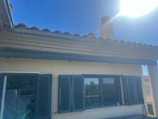 Toldo extensible 4.95x3 gris motorizado