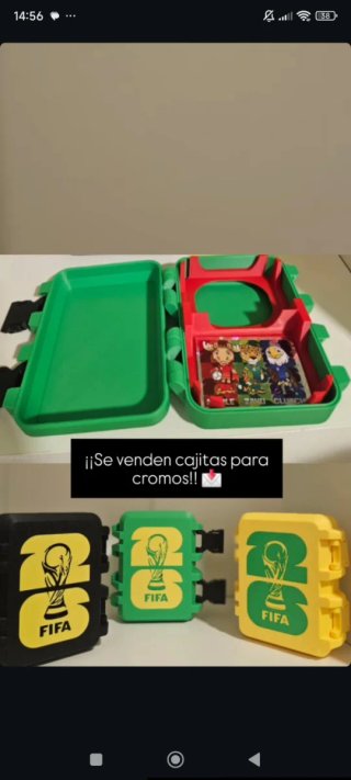 Cajitas para cromos FIFA