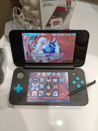 New Nintendo 2DS XL 64gb juegos Azul/negra