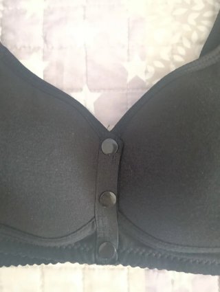 Reggiseno nero con bottoni XXL 5E