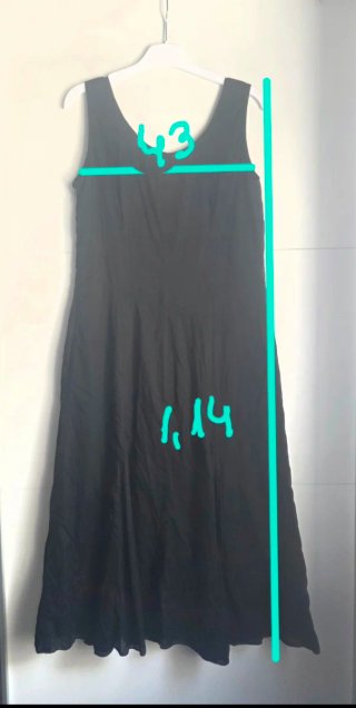 Vestido negro Paz Torras Talla 40