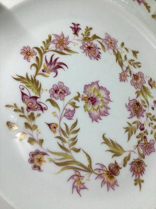 Piatto vintage ceramica floreale