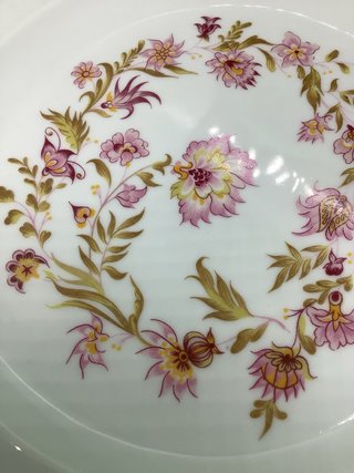 Piatto vintage ceramica floreale