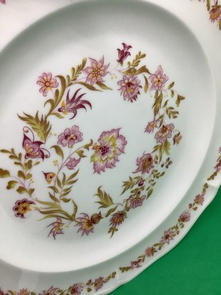 Piatto vintage ceramica floreale