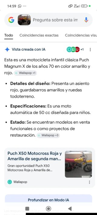 Puch X50 Motocross Roja y Amarilla