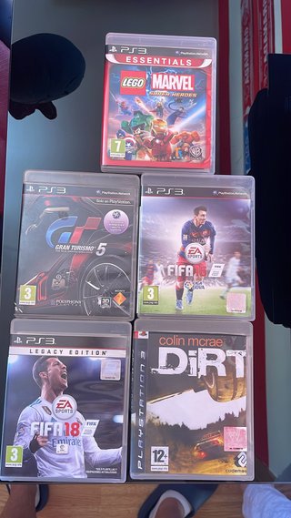 Lote 5 Juegos PS3: Lego Marvel, Gran Turismo 5, FI