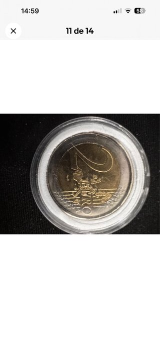 Moneda 2€ Color Don Quijote 2005 España