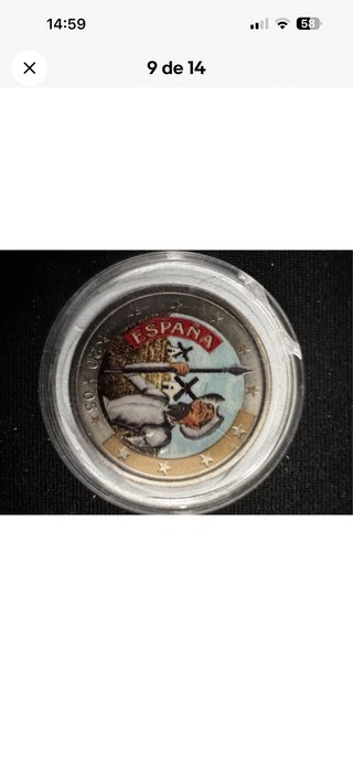 Moneda 2€ Color Don Quijote 2005 España