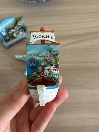 Set 3 decorazioni souvenir di mare Italia, blu