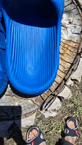 Chanclas Adidas Adilette 22 Azul Talla 42