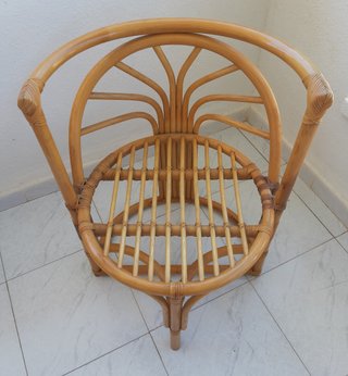 Silla de jardín ratán natural