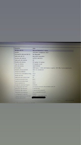 HP 15S-EQ2156NS Portátil Ryzen 7 16GB
